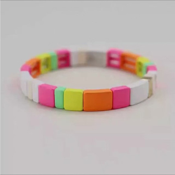 Roxanne Assoulin - Rainbow Brite Bit X Bit Colorful Stretch Bracelet - Picture 1 of 2